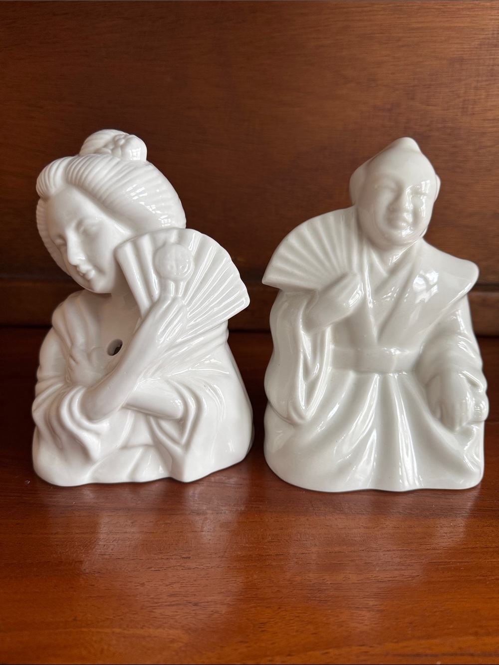 Vintage Benihana Samurai And Geisha Tiki Mugs Ceramic Set Of 2 - Excellent